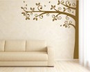 Tall Half Tree Wall Decal - Nursery Vinyl Tree Art Stickers